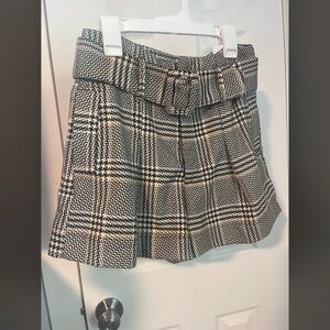 Zara High Waisted Plaid Shorts